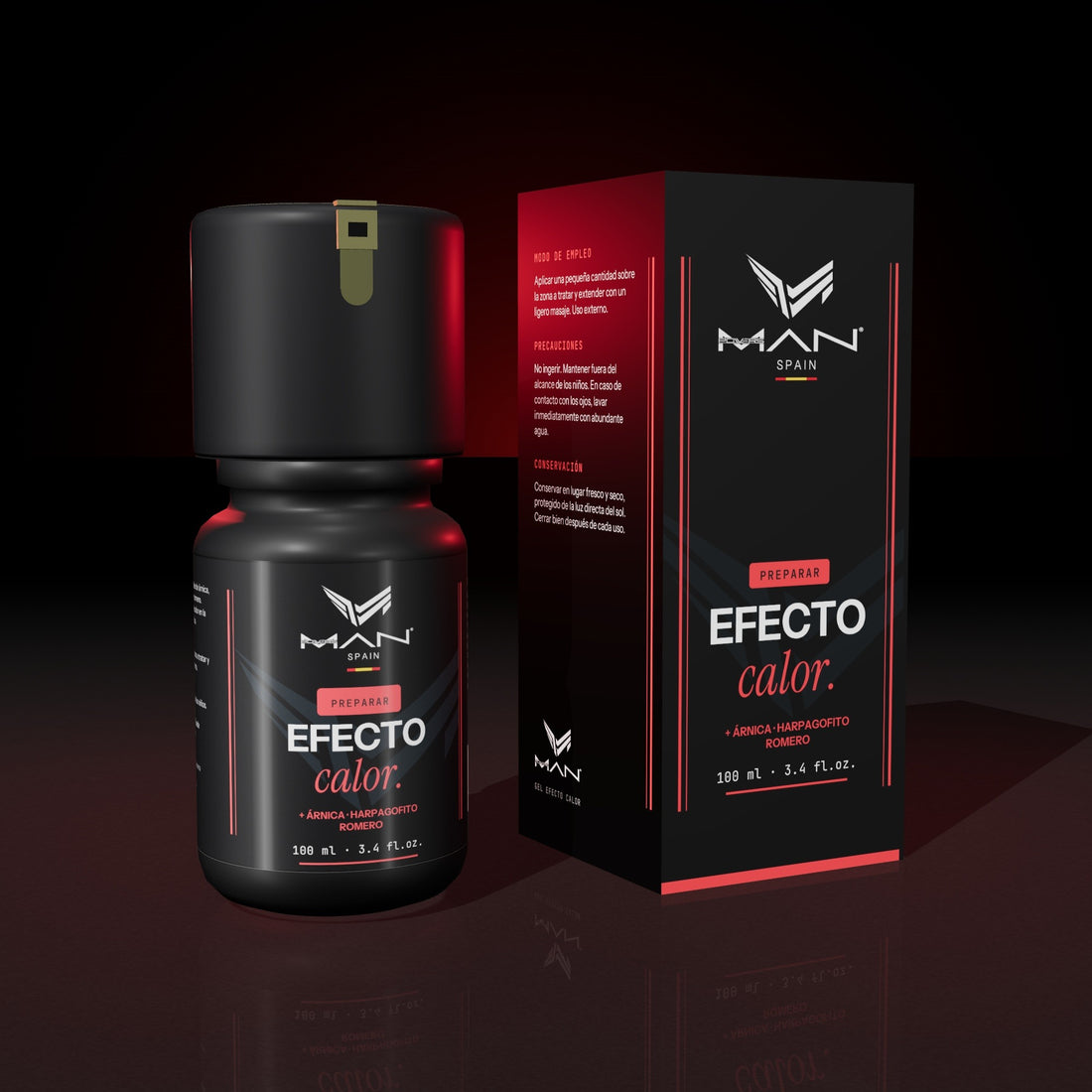 Gel efecto calor