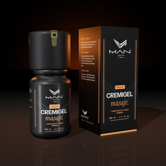 Cremigel de masaje muscular
